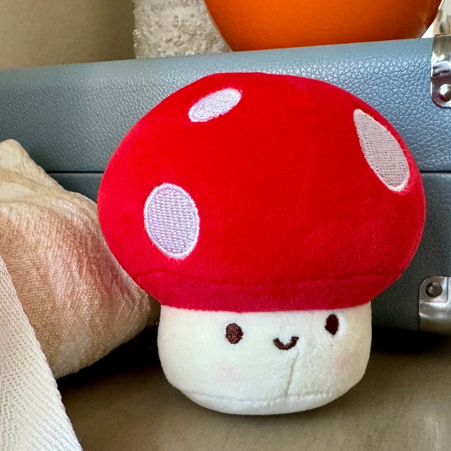 Plush Mushroom Keychain