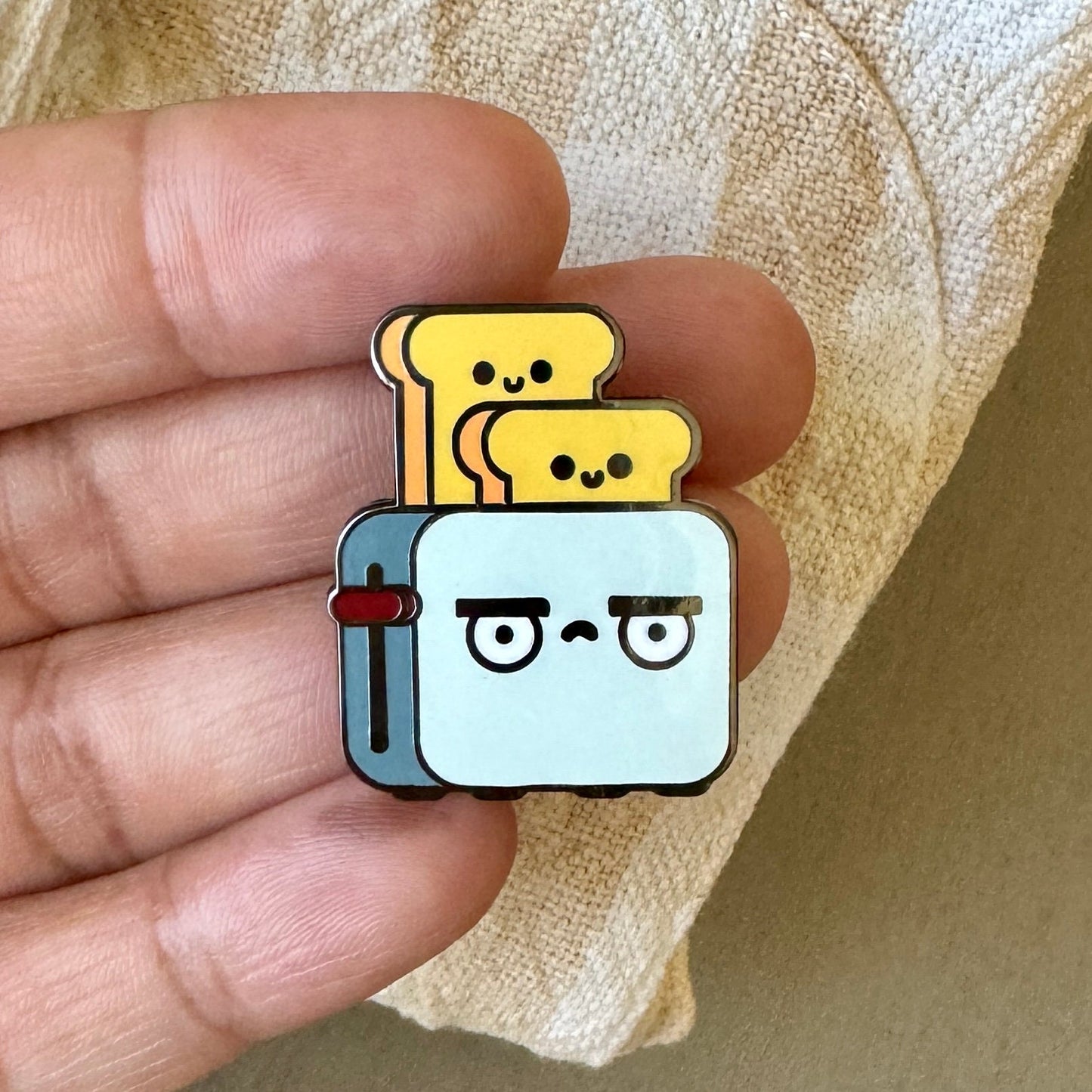 Grumpy Toaster Pin