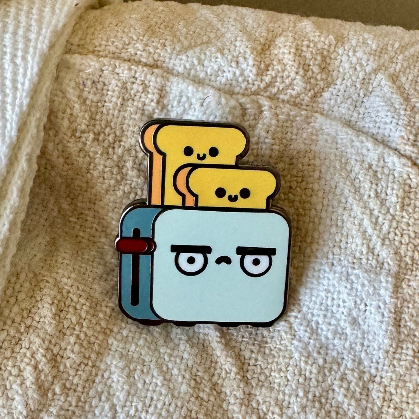 Grumpy Toaster Pin