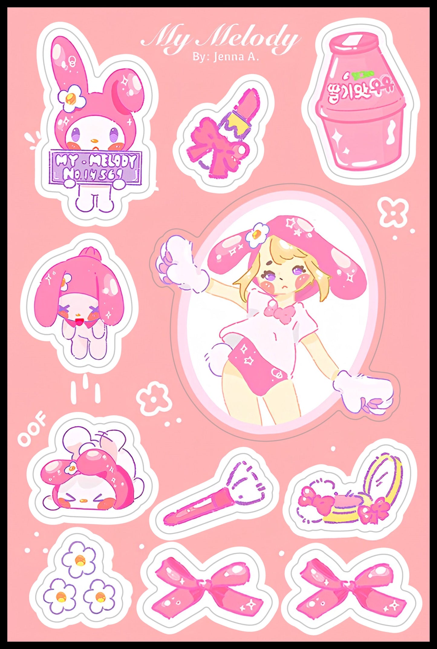 My Melody Sticker Sheet