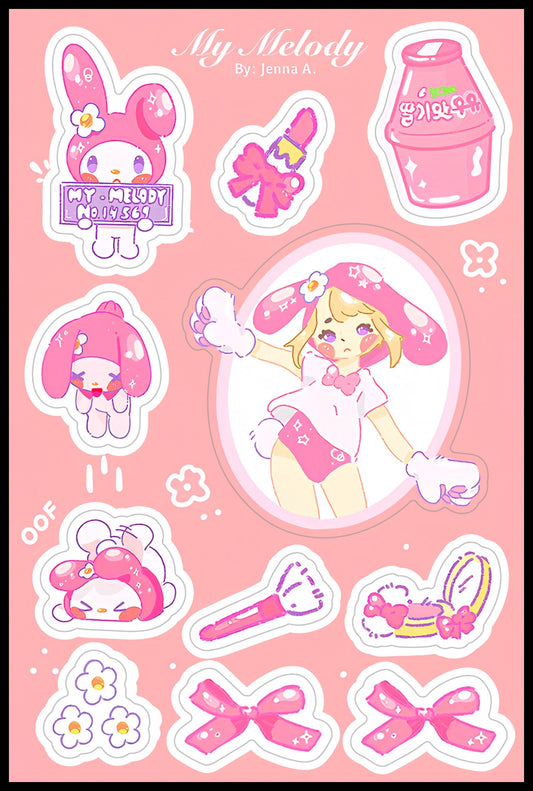 My Melody Sticker Sheet