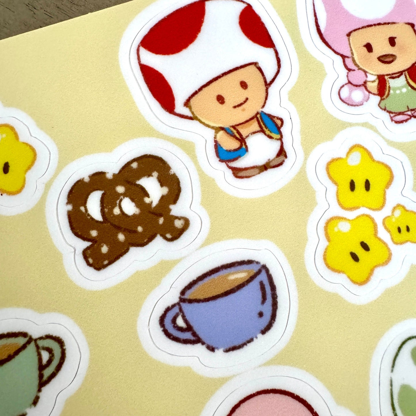 Toad and Friends Sticker Sheet