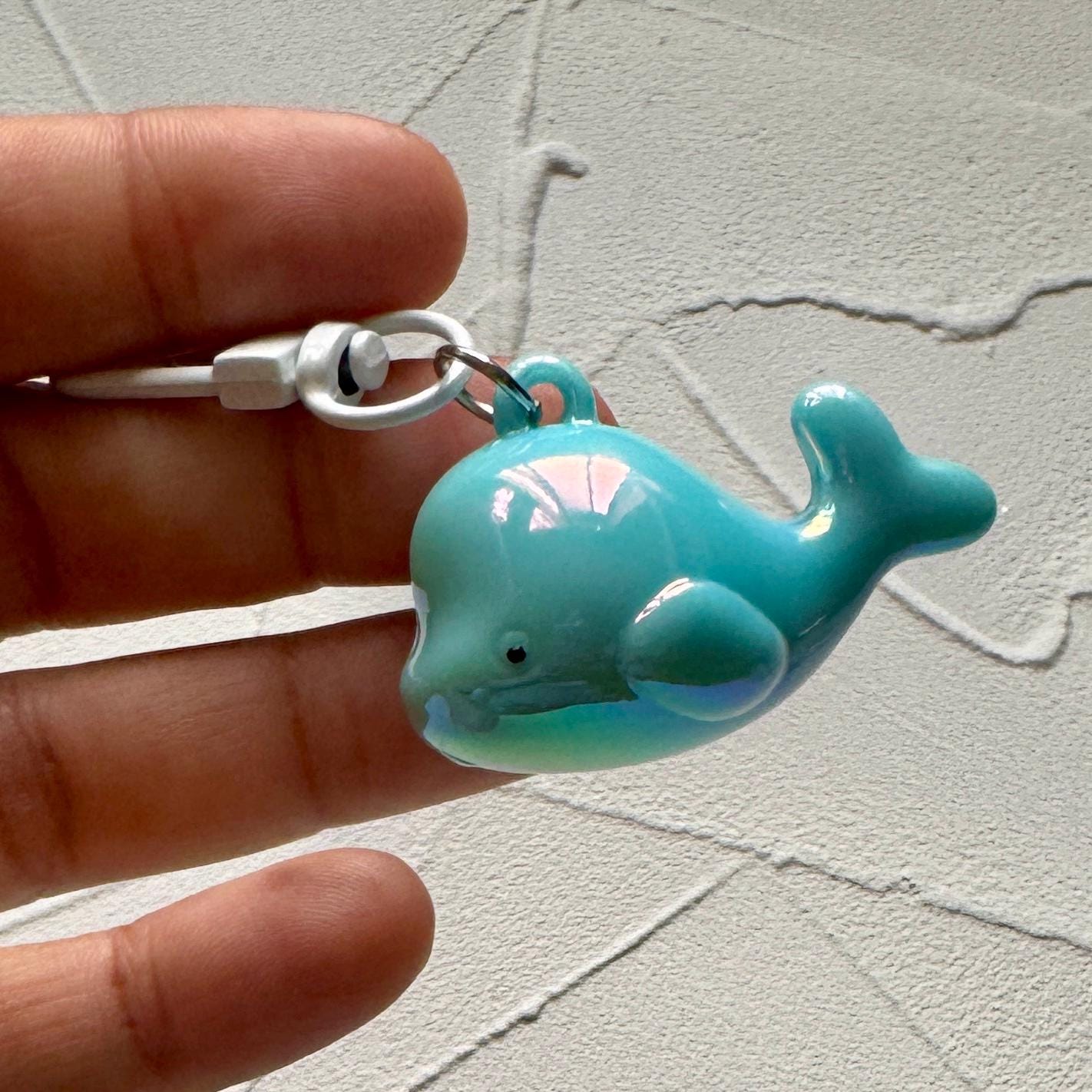 Iridescent Whale Charms